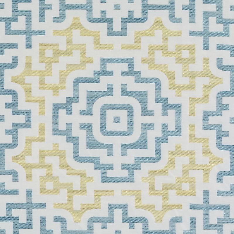 DU15906 | 542-BLUE/YELLOW - Upholstery - Fabric