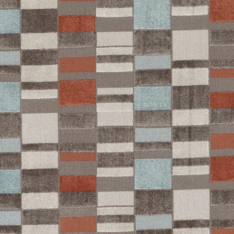 Bu15834 | 547-Red/Jade - Upholstery - Fabric