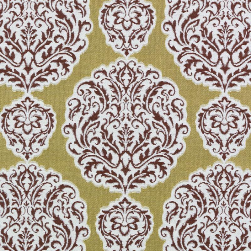190244H | 69-GOLD/RED - Upholstery - Fabric