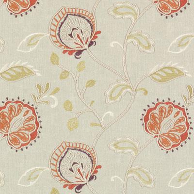 DA61718 | 761-PAPAYA/SAGE - Drapery - Fabric