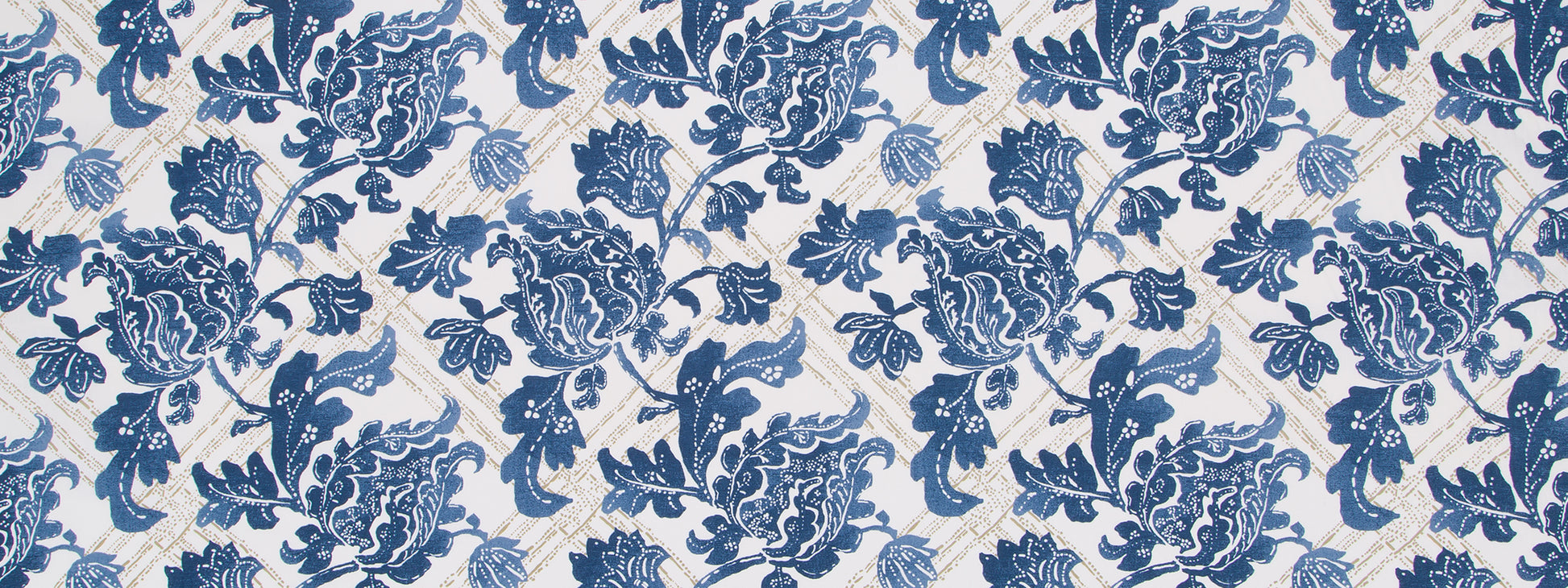 FLORAL LATTICE | INDIGO