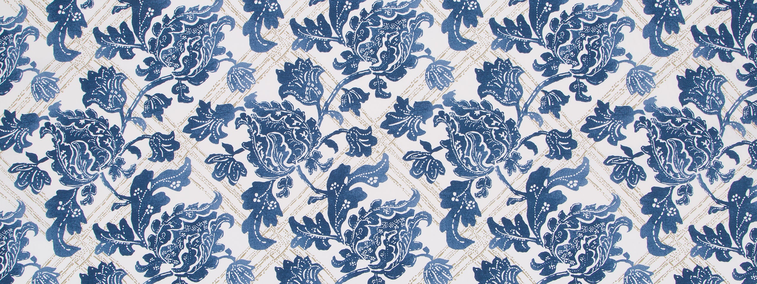 FLORAL LATTICE | INDIGO