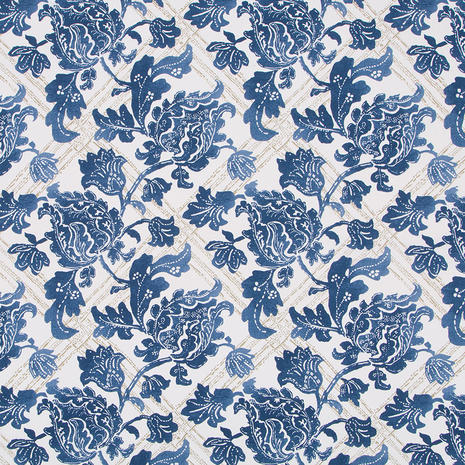 FLORAL LATTICE | INDIGO