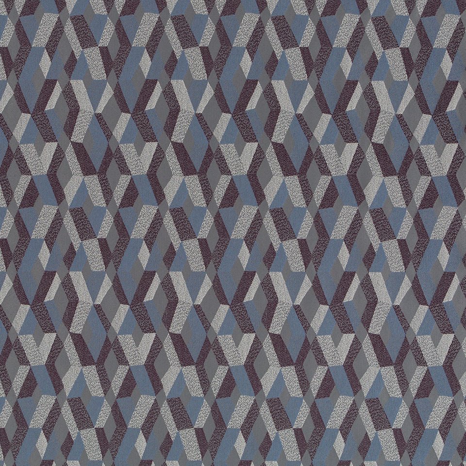 DART DIAMOND | AUBERGINE - Upholstery - Fabric