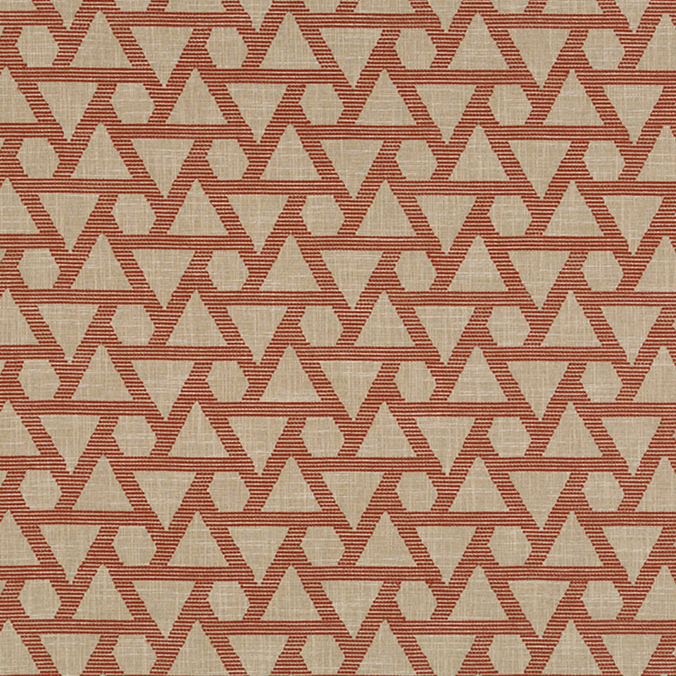GEO STITCH | PERSIMMON