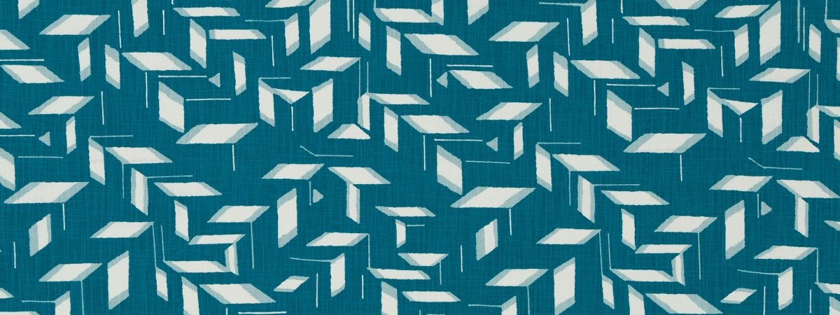 BLOCK SHAPES | PEACOCK - Print - Fabric