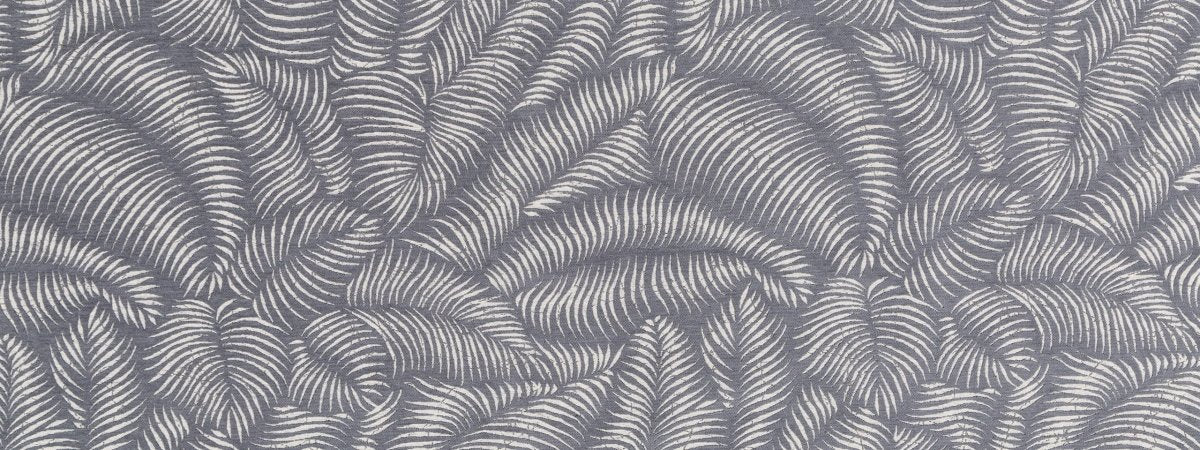 Tropic Ferns Bk | Slate - Woven - Fabric