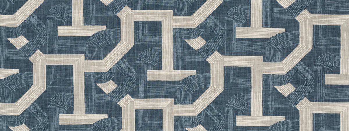 CONTOUR LINES | SLATE - Print - Fabric