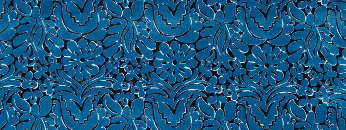 Huipil Velvet | Azure - Upholstery - Fabric