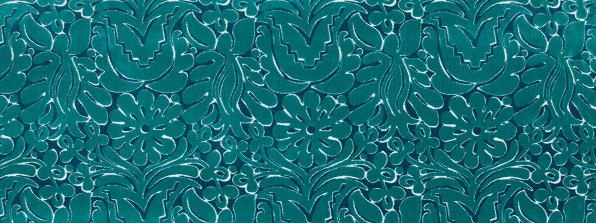 HUIPIL VELVET | AQUA - Upholstery - Fabric