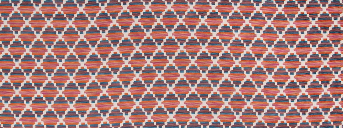 Festive Lights | Tomato - Upholstery - Fabric