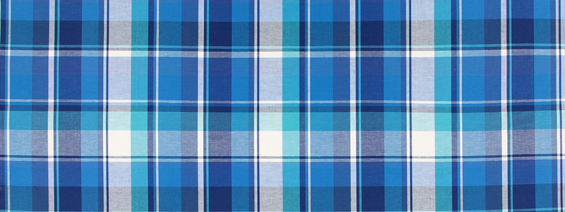 MADRAS PLAID | AZURE