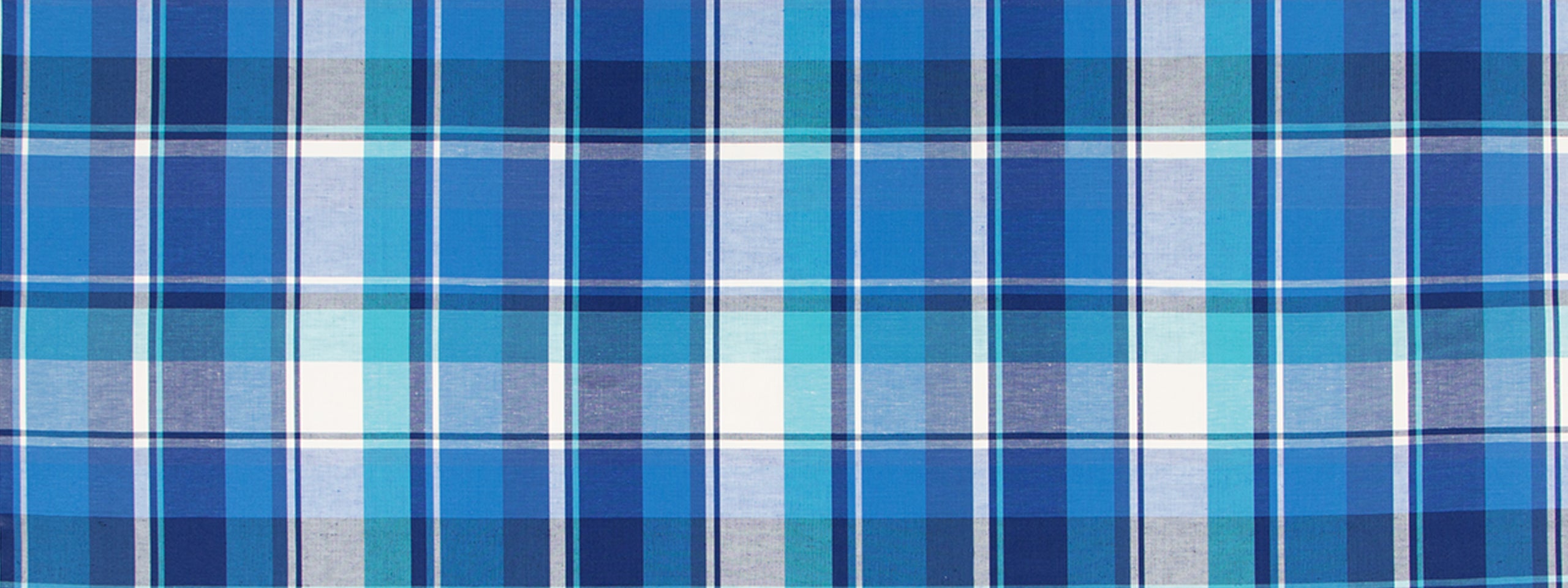 MADRAS PLAID | AZURE