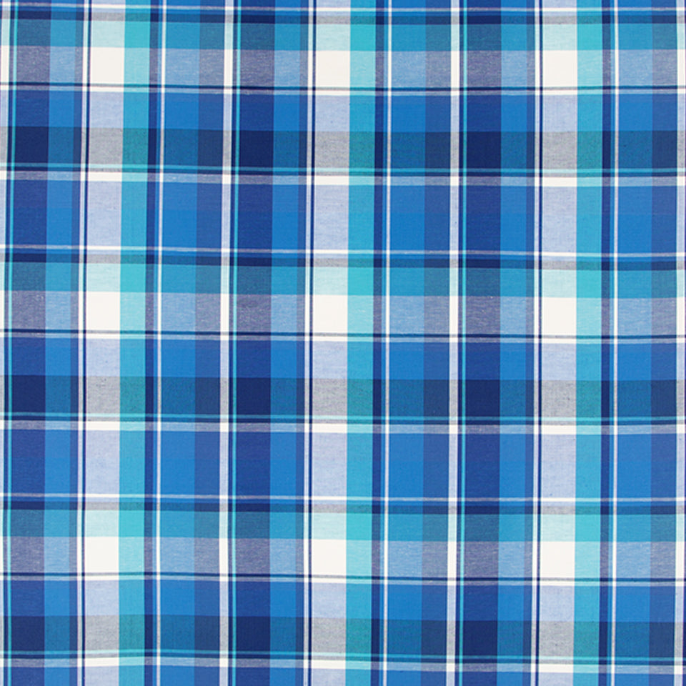 MADRAS PLAID | AZURE