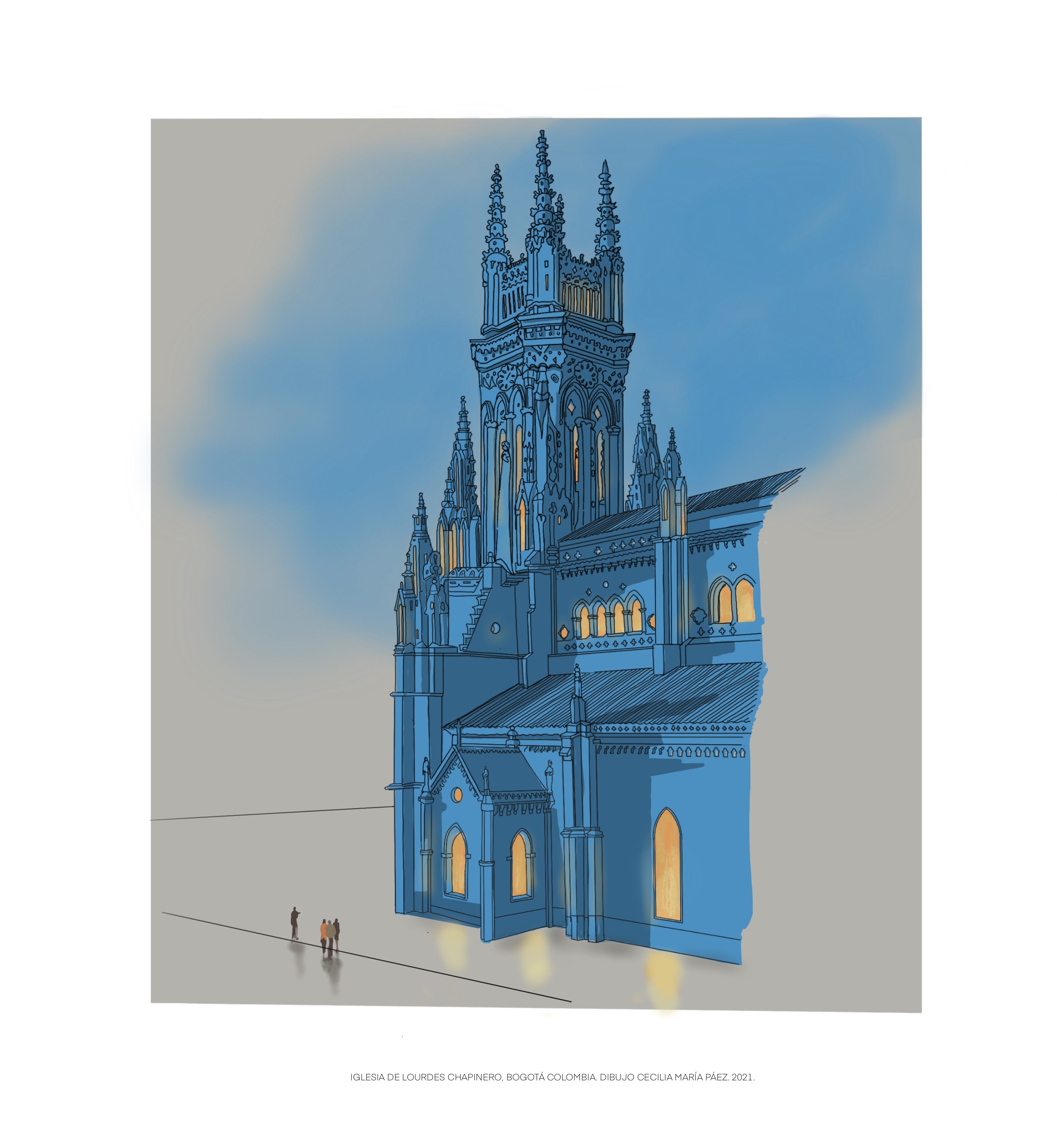 Lourdes In Blue