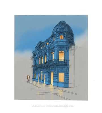 Lievano Palace In Blue